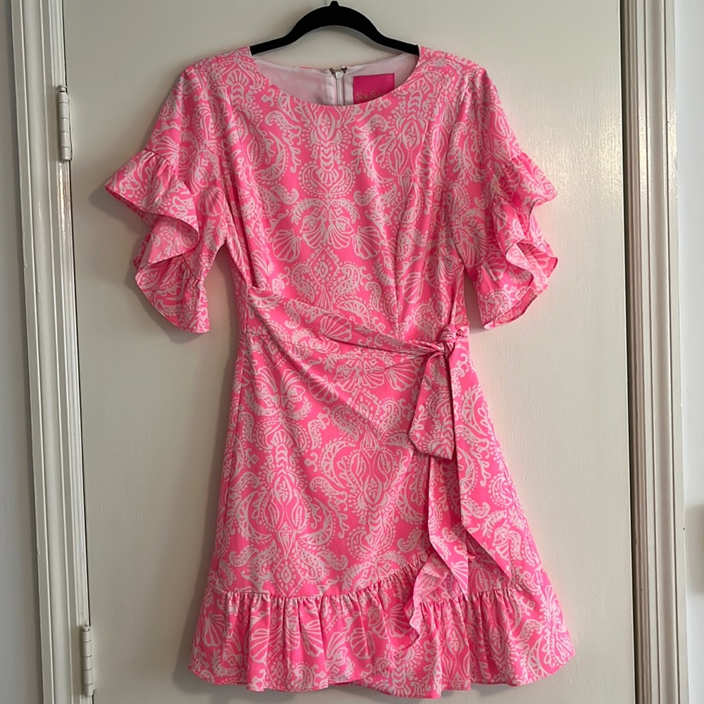 Lilly Pulitzer Darlah Stretch Dress Havana Pink Clawdia